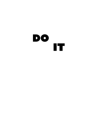 Don't quit - Do it minta királykék pólón