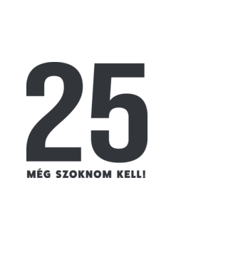 25 - még szoknom kell minta világoskék pólón