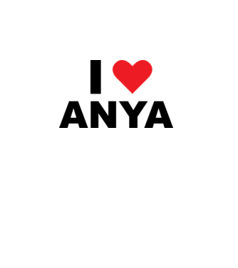 I love anya - Szeretlek anya minta fehér pólón