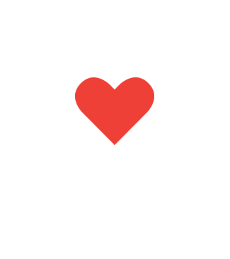 Szív - Heart minta királykék pólón