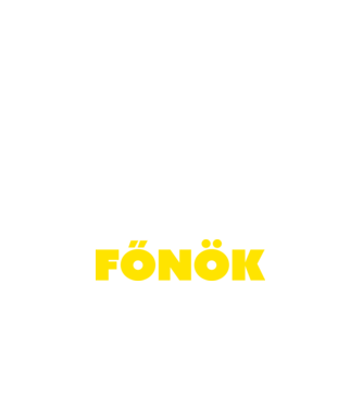 Főnök - sárga minta fehér pólón
