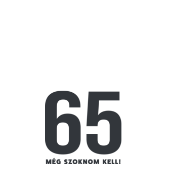 65 - még szoknom kell minta fehér pólón
