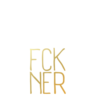 FCK NER - arany minta fekete pólón