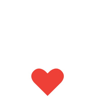 Szív - Heart minta világos rózsaszín pólón