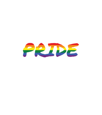 Pride rainbow / szivárvány minta fekete pólón