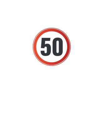 50-es tábla minta fekete pólón