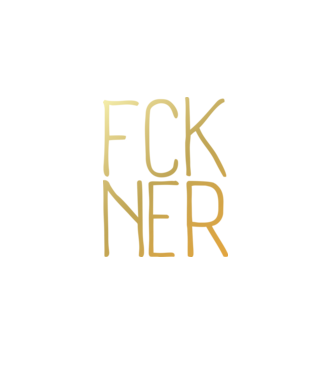 FCK NER - arany minta fekete pólón