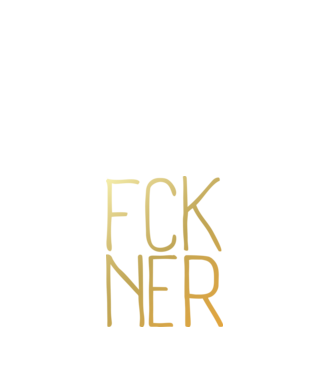 FCK NER - arany minta fehér pólón