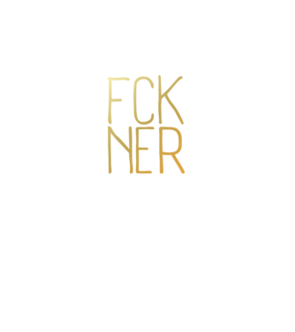 FCK NER - arany minta fekete pólón