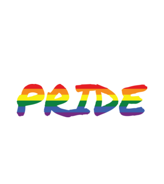 Pride rainbow / szivárvány minta fehér pólón