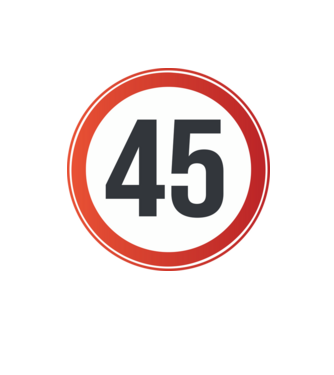 45-ös tábla minta homokszín pólón