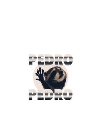 Pedro - Retro minta fehér pólón
