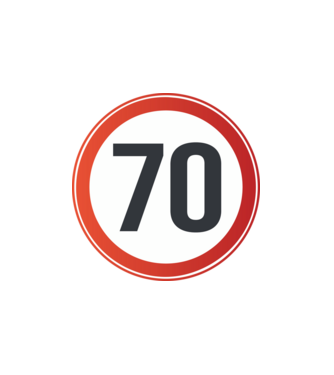 70-es tábla minta fehér pólón