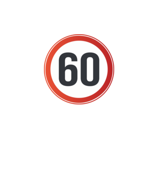 60-as tábla minta fekete pólón