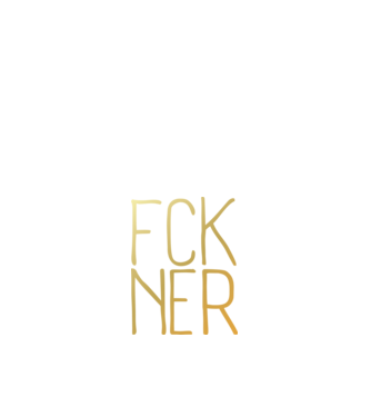FCK NER - arany minta fehér pólón