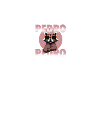 Pedro - Retro 5 minta fekete pólón