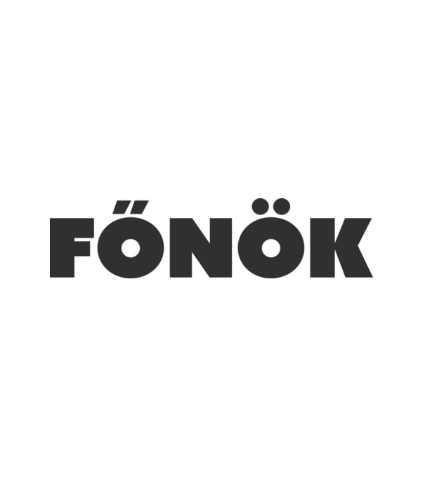 Főnök - fekete minta fehér pólón