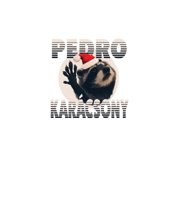 Pedro Karácsony 2 minta fekete pólón