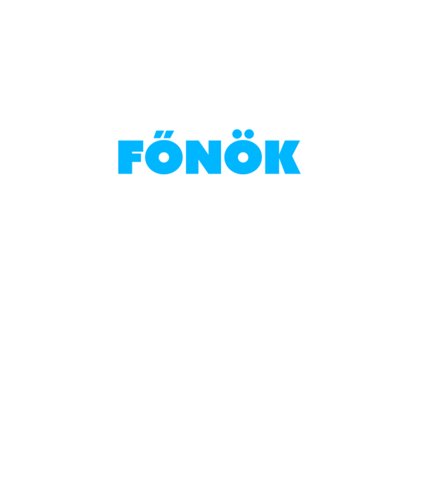 Főnök - kék minta fekete pólón