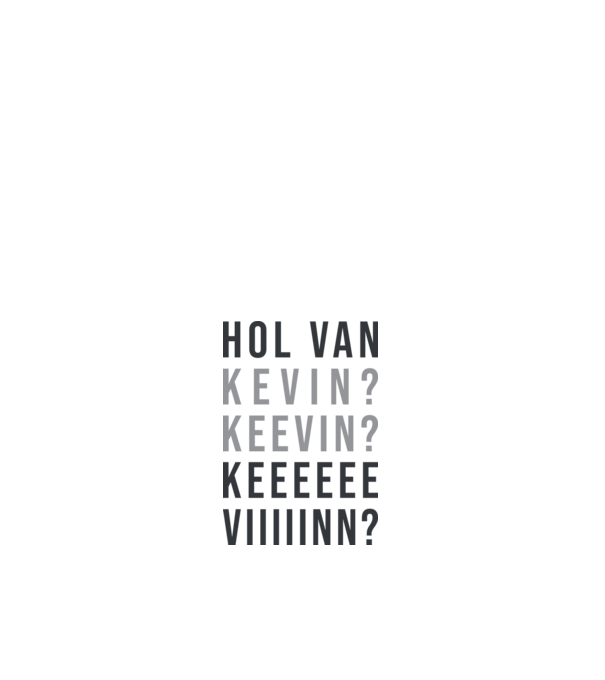 Hol van Kevin? minta fehér pólón