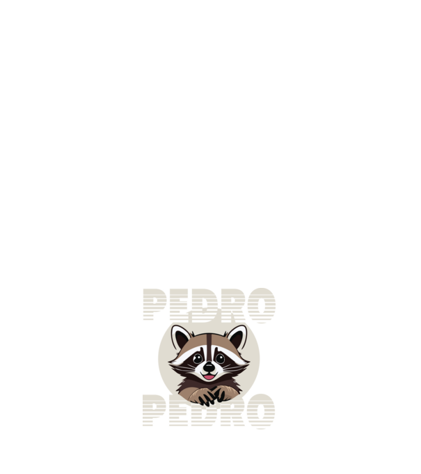 Pedro - Retro 2 minta fehér pólón