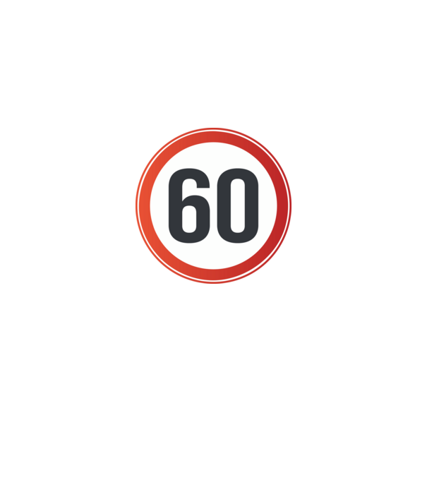 60-as tábla minta fekete pólón