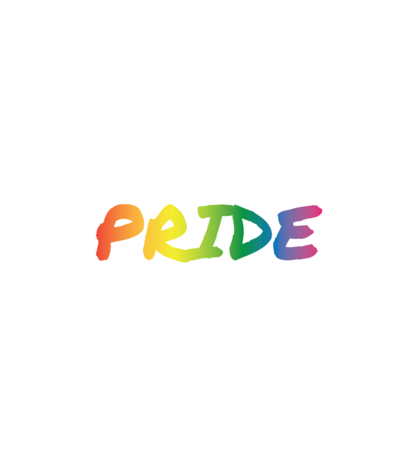 Pride - rainbow - szivárvány minta fehér pólón