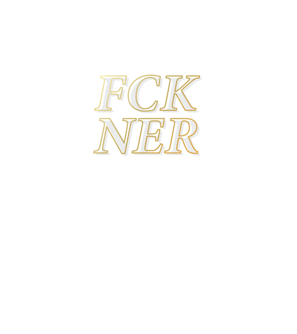 FCK NER - arany és szürke minta fekete pólón