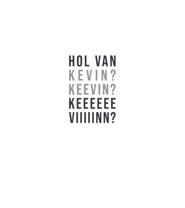 Hol van Kevin? minta fehér/piros pólón