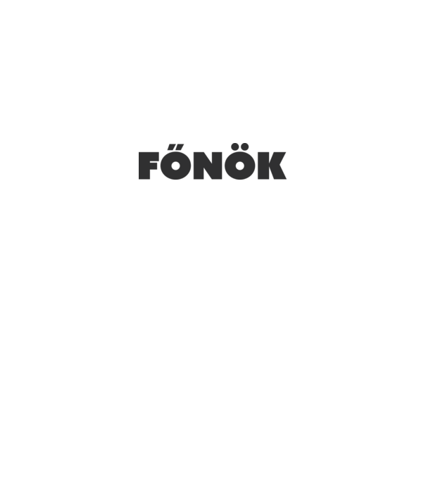 Főnök - fekete minta királykék pólón