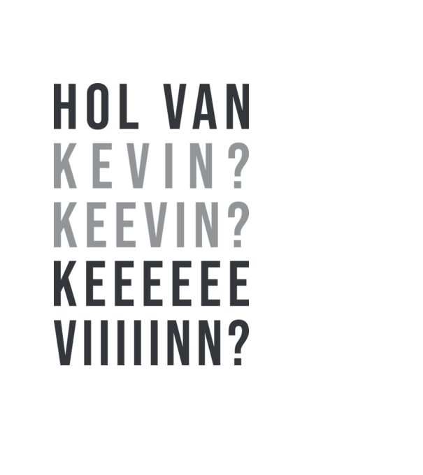 Hol van Kevin? minta fekete pólón
