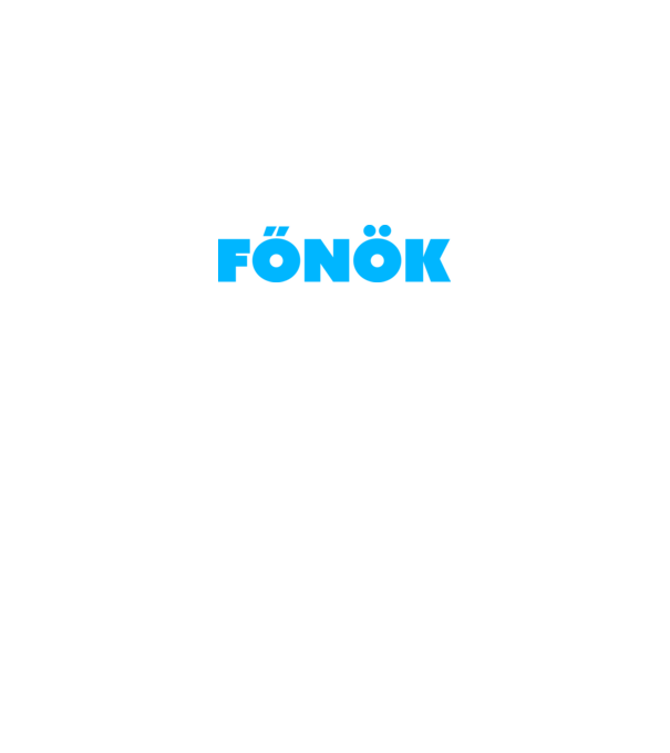 Főnök - kék minta királykék pólón
