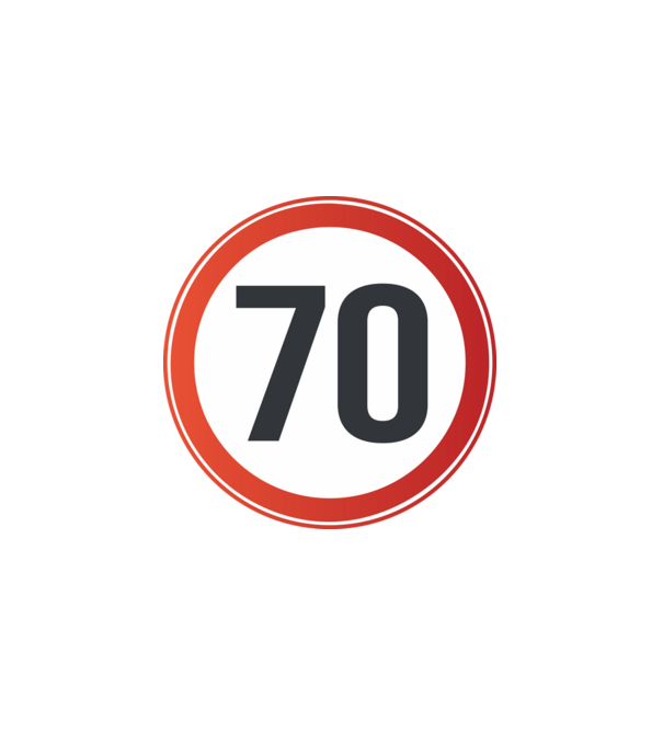 70-es tábla minta fekete pólón