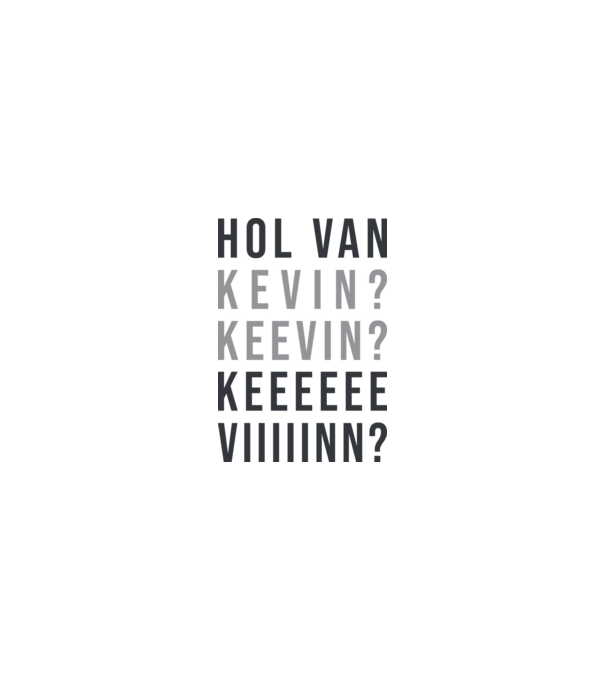 Hol van Kevin? minta homokszín pólón