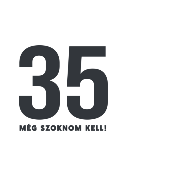 35 - még szoknom kell minta világoskék pólón