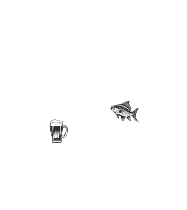 APUMA horgászik és bebaszik - fehér minta fekete pólón