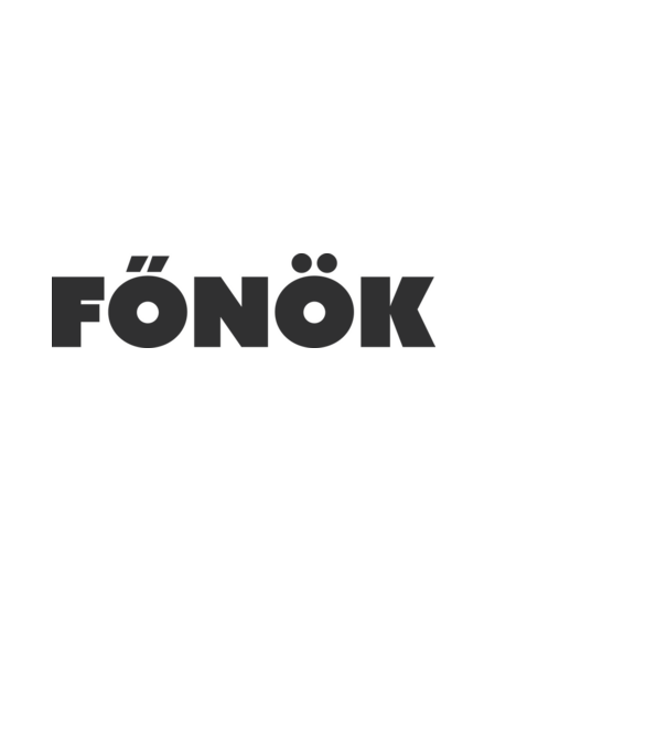 Főnök - fekete minta világoskék pólón