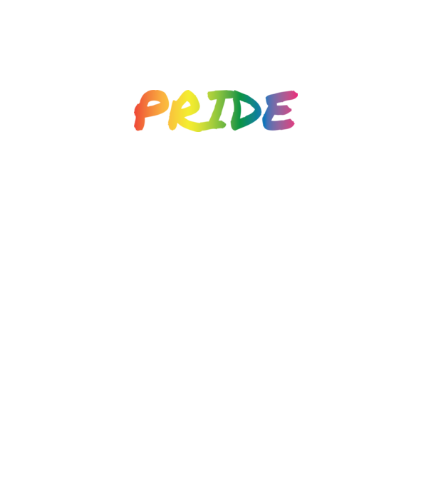 Pride - rainbow - szivárvány minta fekete pólón