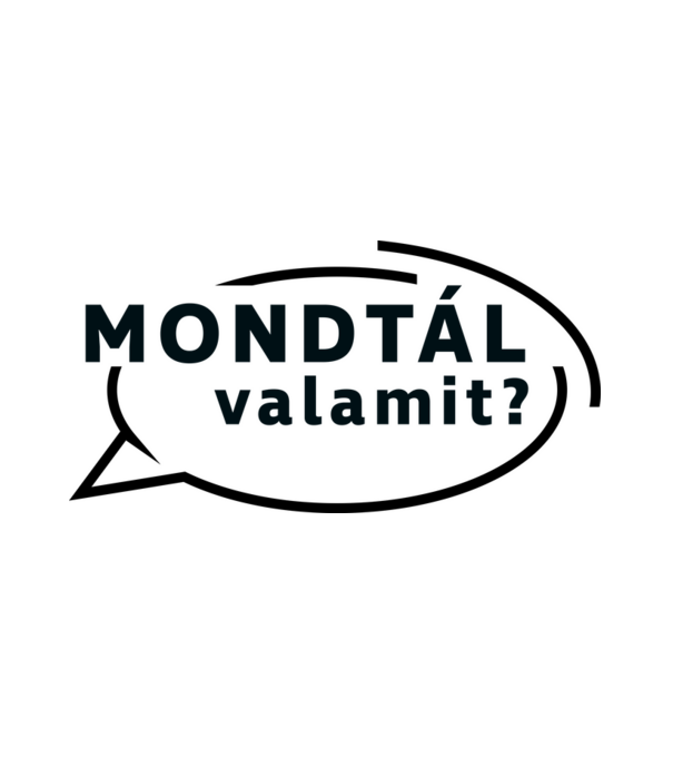 Mondtál valamit? minta fehér pólón