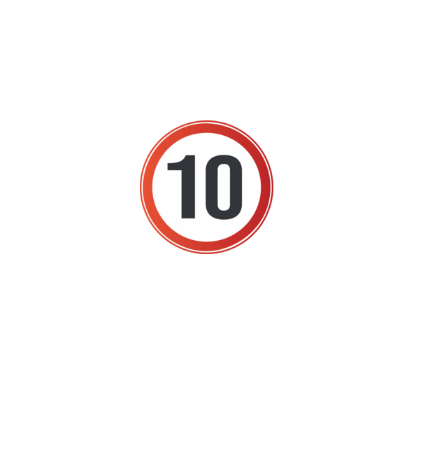 10-es tábla minta fekete pólón
