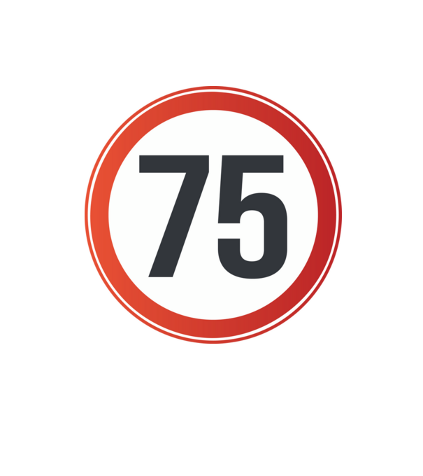 75-ös tábla minta homokszín pólón