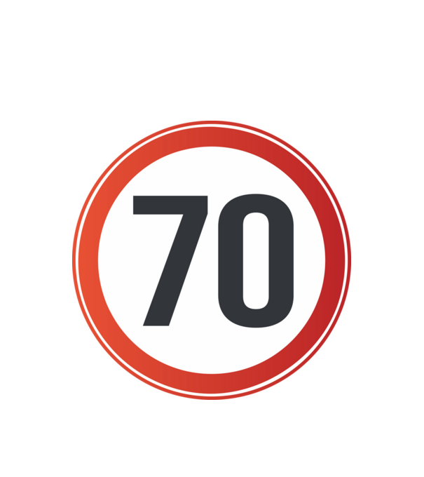 70-es tábla minta fehér pólón