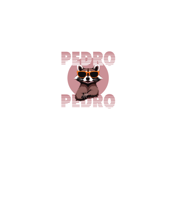 Pedro - Retro 5 minta fekete pólón
