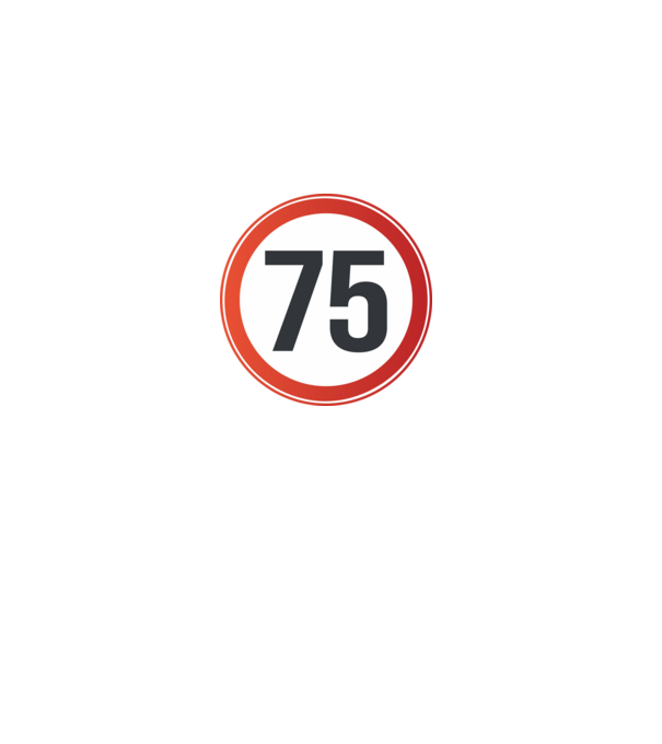 75-ös tábla minta fekete pólón