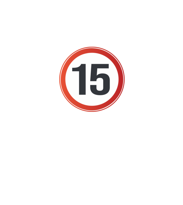 15-ös tábla minta fekete pólón