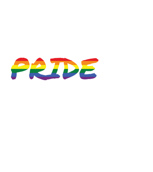 Pride rainbow / szivárvány minta fekete pólón