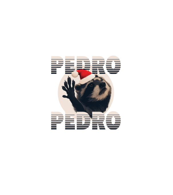 Pedro Karácsony minta szürke pólón