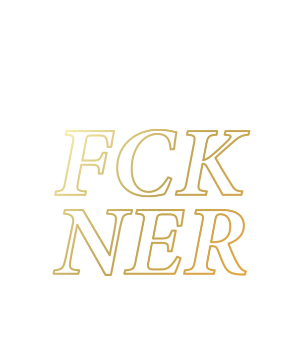 FCK NER - arany minta fekete pólón