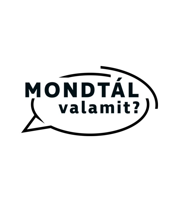 Mondtál valamit? minta fehér pólón