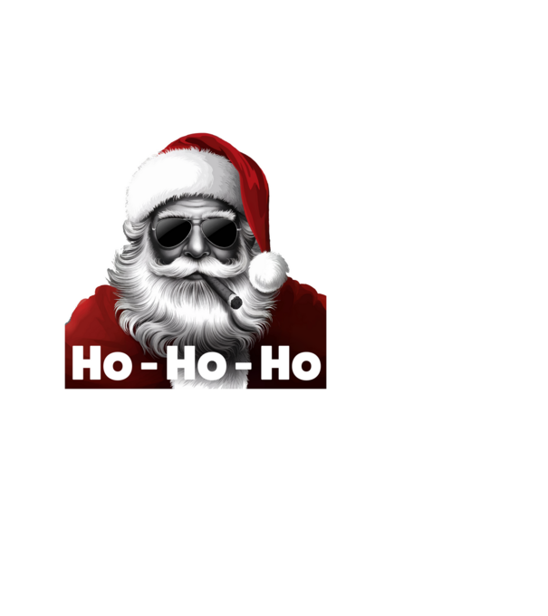 Ho - Ho - Ho - Télapó minta fehér pólón